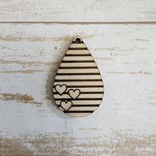 Load image into Gallery viewer, Valentine's Day Striped Triple Heart Drops