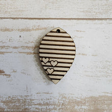 Load image into Gallery viewer, Valentine's Day Striped Triple Heart Drops