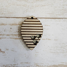 Load image into Gallery viewer, Valentine's Day Striped Triple Heart Drops