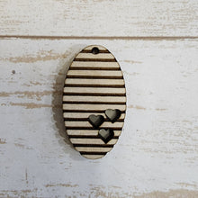Load image into Gallery viewer, Valentine's Day Striped Triple Heart Drops