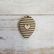 Load image into Gallery viewer, Valentine's Day Striped Drops with Heart