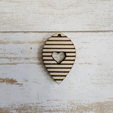 Load image into Gallery viewer, Valentine's Day Striped Drops with Heart