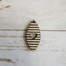 Load image into Gallery viewer, Valentine's Day Striped Drops with Heart
