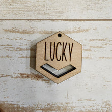 Load image into Gallery viewer, St Patrick's Day Lucky (Print) Macrame Earrings