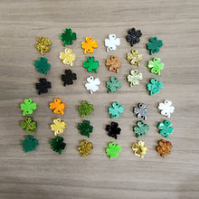 Load image into Gallery viewer, St Patrick's Day Acrylic Triple 4 Leaf Clover Drops