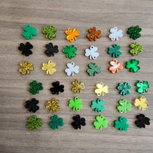 Load image into Gallery viewer, St Patrick's Day Acrylic Triple 3 Leaf Clover Drops