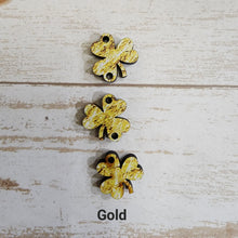 Load image into Gallery viewer, St Patrick's Day Patterned Triple 3 Leaf Clover Drops