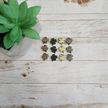 Load image into Gallery viewer, St Patrick's Day Patterned Triple 4 Leaf Clover Drops