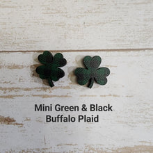 Load image into Gallery viewer, St Patrick's Day Patterned Clover Studs