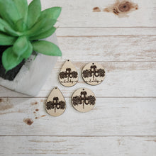 Load image into Gallery viewer, St Patrick's Day Leopard & Plaid Triple Clover Drops