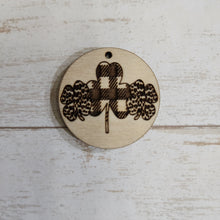 Load image into Gallery viewer, St Patrick's Day Leopard & Plaid Triple Clover Drops