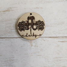 Load image into Gallery viewer, St Patrick's Day Leopard & Plaid Triple Clover Drops