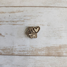 Load image into Gallery viewer, Peace, Love Studs
