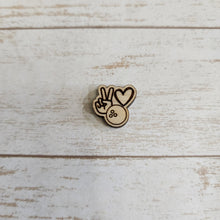 Load image into Gallery viewer, Peace, Love Studs