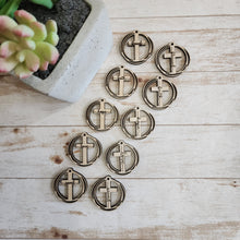 Load image into Gallery viewer, Triple Hoop Inspirational Crosses Collection