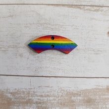 Load image into Gallery viewer, Mini Rainbow Stripes Patterned Connectors