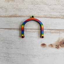 Load image into Gallery viewer, Mini Rainbow Stripes Patterned Connectors