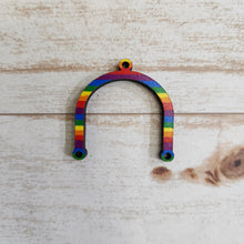 Load image into Gallery viewer, Mini Rainbow Stripes Patterned Connectors