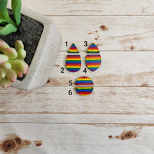 Load image into Gallery viewer, Mini Rainbow Stripes Patterned Interchangeable Blanks