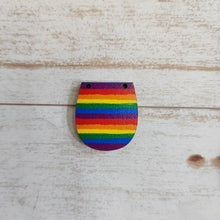 Load image into Gallery viewer, Mini Rainbow Stripes Patterned Interchangeable Blanks