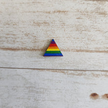 Load image into Gallery viewer, Mini Rainbow Stripes Patterned Studs