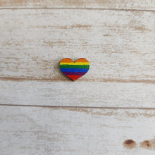 Load image into Gallery viewer, Mini Rainbow Stripes Patterned Studs