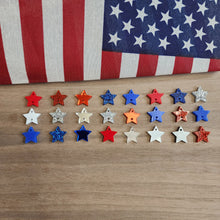 Load image into Gallery viewer, Acrylic Patriotic Triple Star Drops