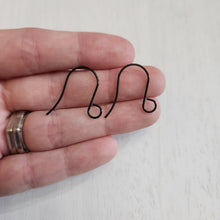 Load image into Gallery viewer, Tall Large Outer Loop Ear Wires - BLACK, 316 Stainless Steel