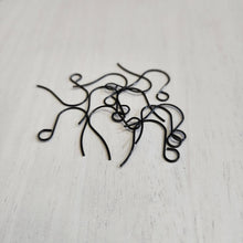 Load image into Gallery viewer, Tall Large Outer Loop Ear Wires - BLACK, 316 Stainless Steel