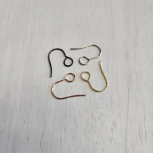 Load image into Gallery viewer, Large Inner Loop Ear Wires - BLACK, 316 Stainless Steel