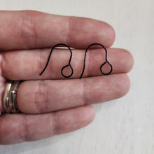 Load image into Gallery viewer, Large Inner Loop Ear Wires - BLACK, 316 Stainless Steel