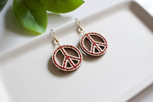 Load image into Gallery viewer, Embroidery Peace Sign Drop