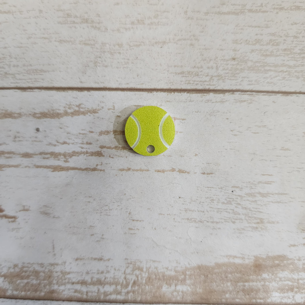 Acrylic Tennis Ball Earrings