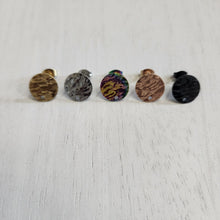 Load image into Gallery viewer, Textured Round Stud with Post, 12mm - GOLD, Ion Plated 304 Stainless Steel
