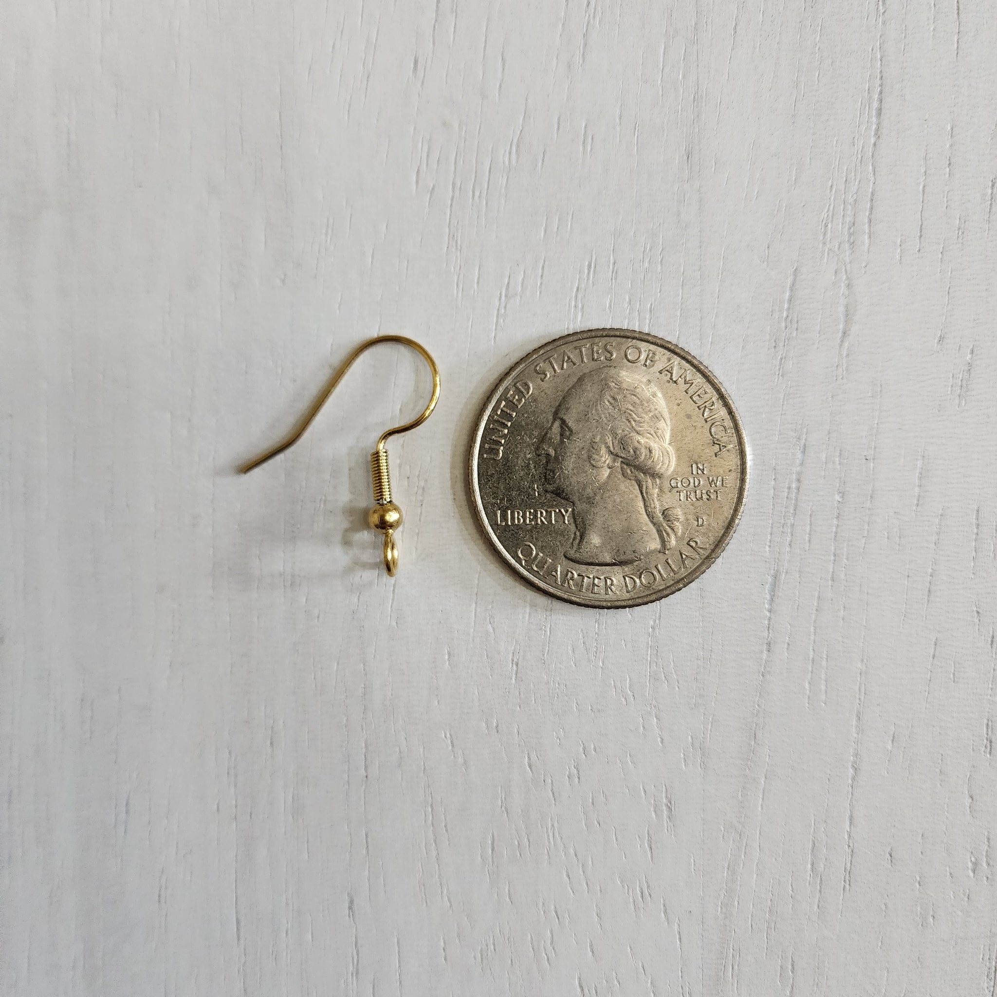 Classic Ball & Spring Ear Wires with Front Facing Loop- GOLD, 304 Stai –  LilliBella Innovations