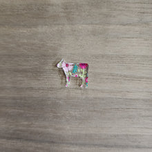 Load image into Gallery viewer, Patterned Acrylic Farm Animal Studs
