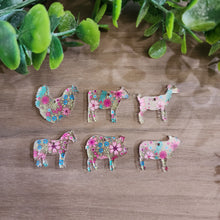 Load image into Gallery viewer, Patterned Acrylic Farm Animal Drops
