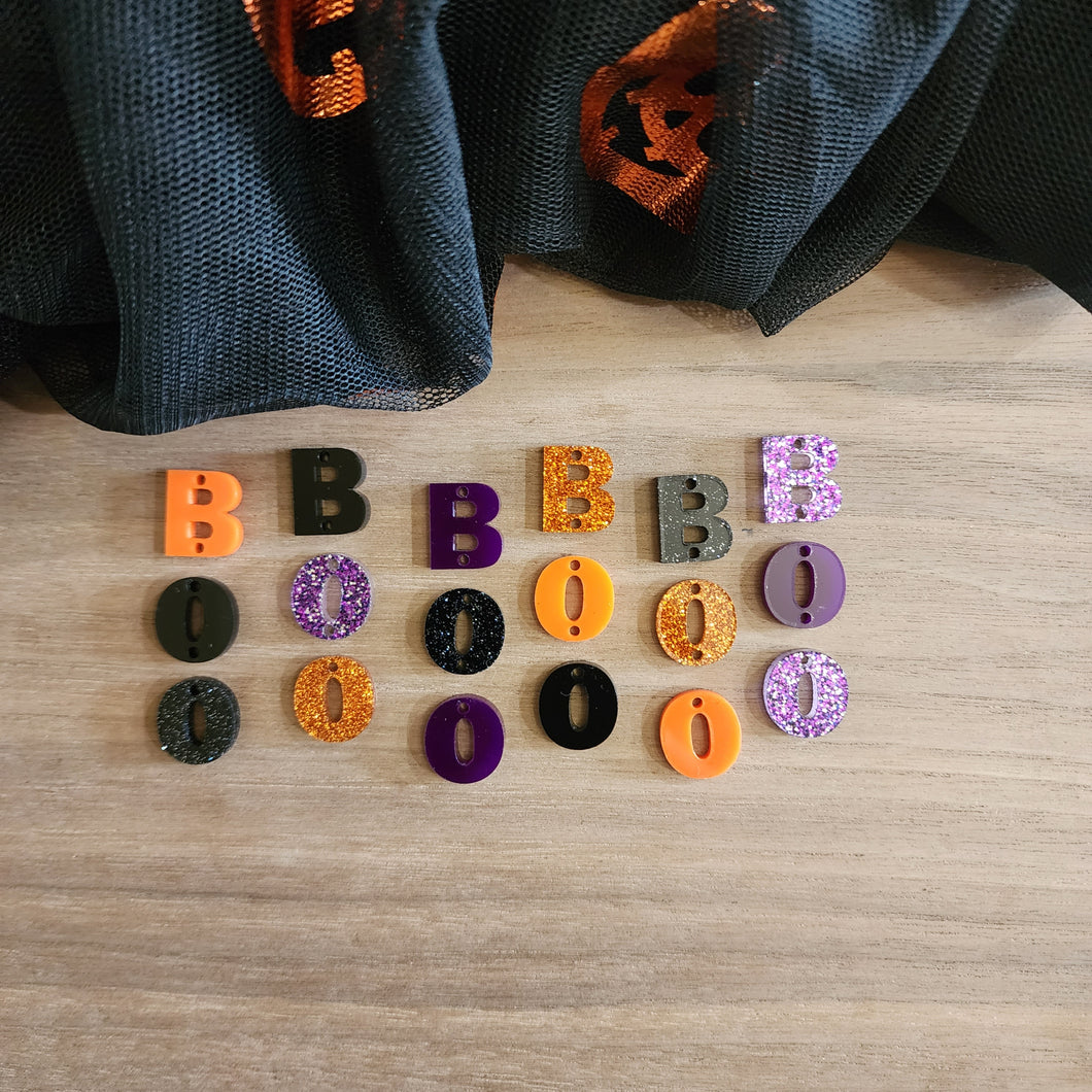 Halloween Acrylic BOO Letter Drops