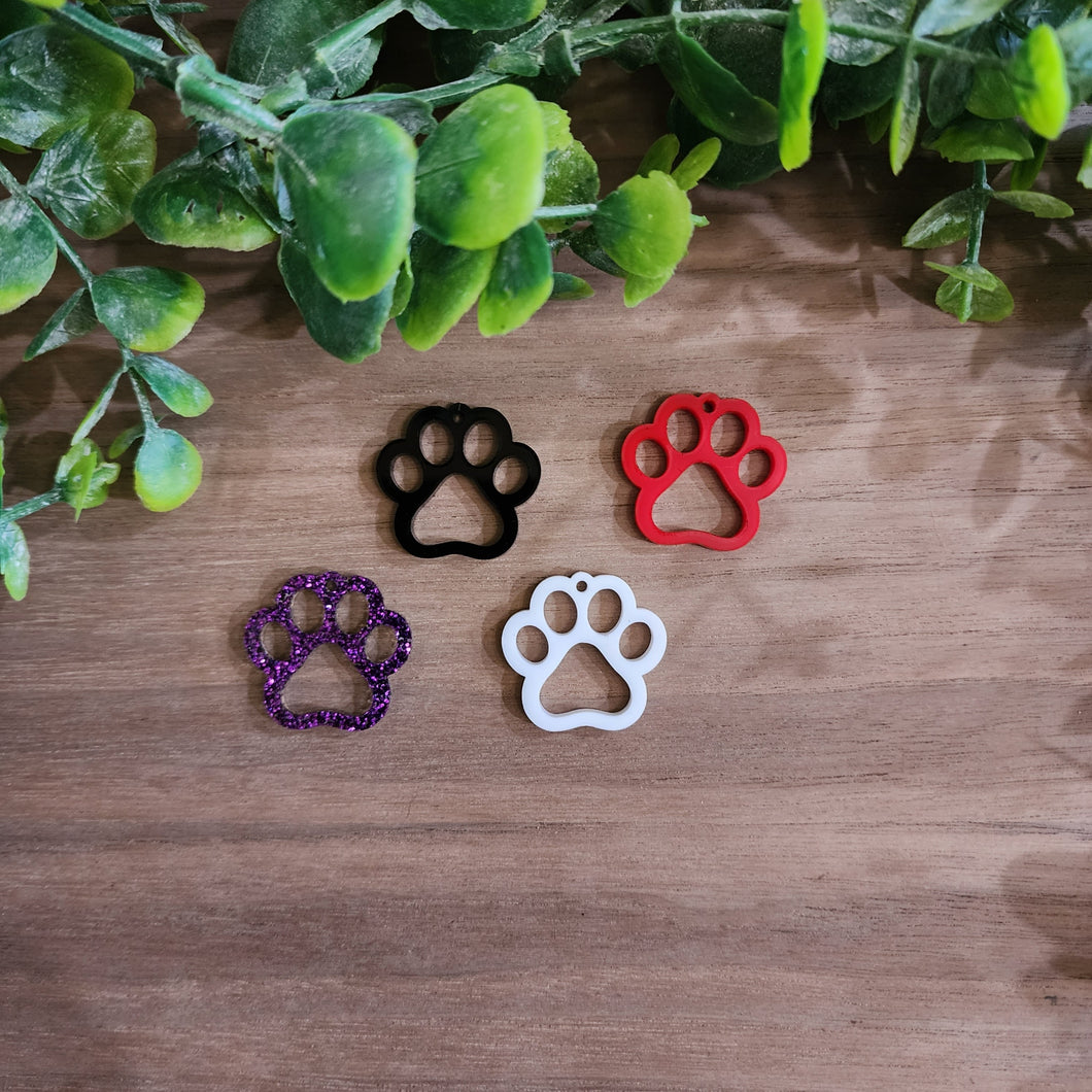 Acrylic Paw Print Drops