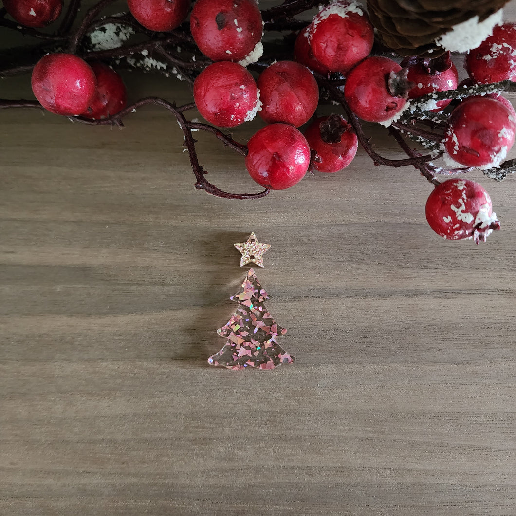 Christmas Acrylic Simple Tree & Star Drops