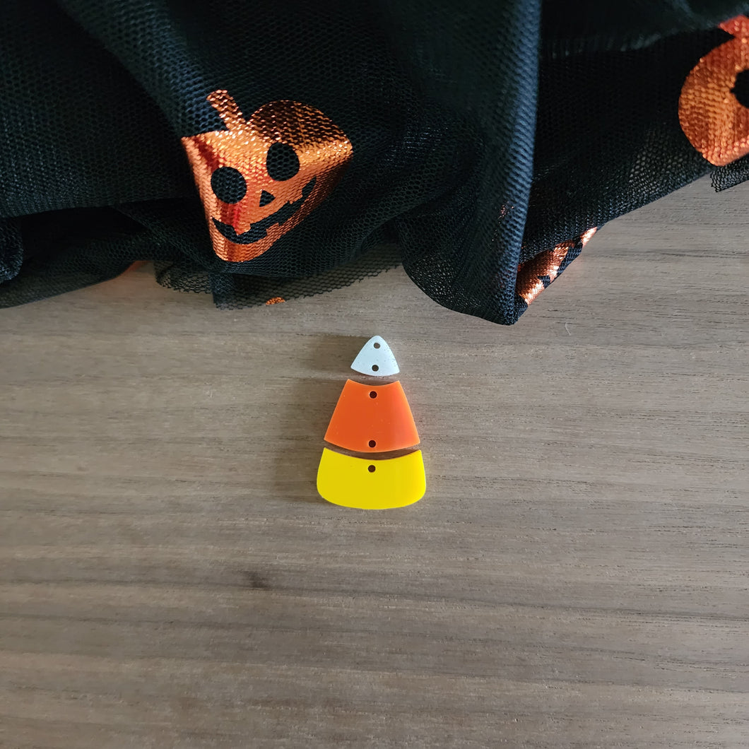 Halloween Acrylic Candy Corn Triple Drop