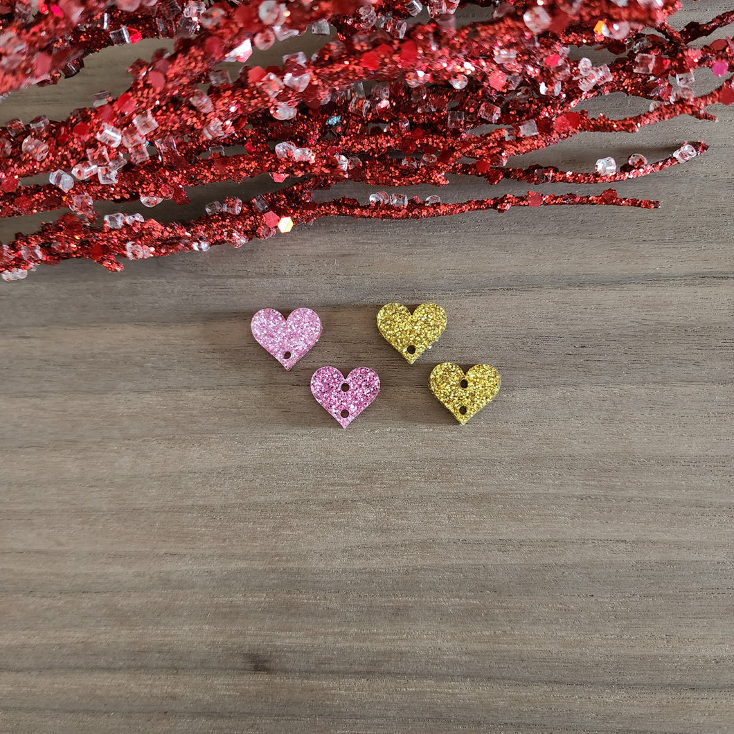 Valentine's Day Acrylic Heart Connectors