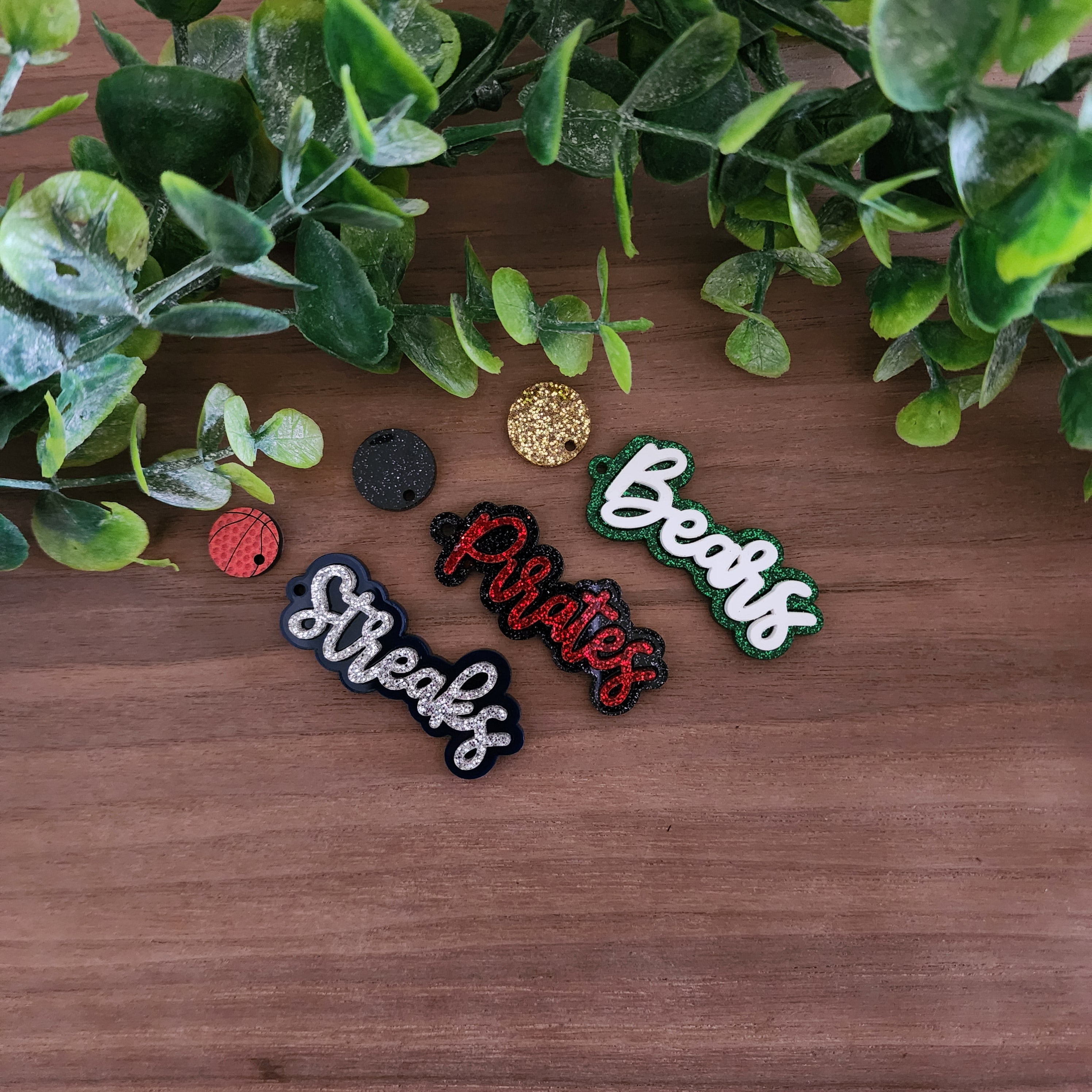 Acrylic Double Layer Script Drops - READ DESCRIPTION FOR ORDER INSTRUC ...