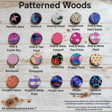 Load image into Gallery viewer, Patterned Wood Cutout Round Drops
