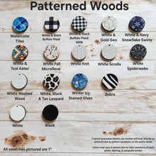 Load image into Gallery viewer, Patterned Wood Cutout Round Drops
