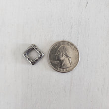 Load image into Gallery viewer, Hammered Diamond/Square Connector - STAINLESS STEEL, 304 Stainless Steel
