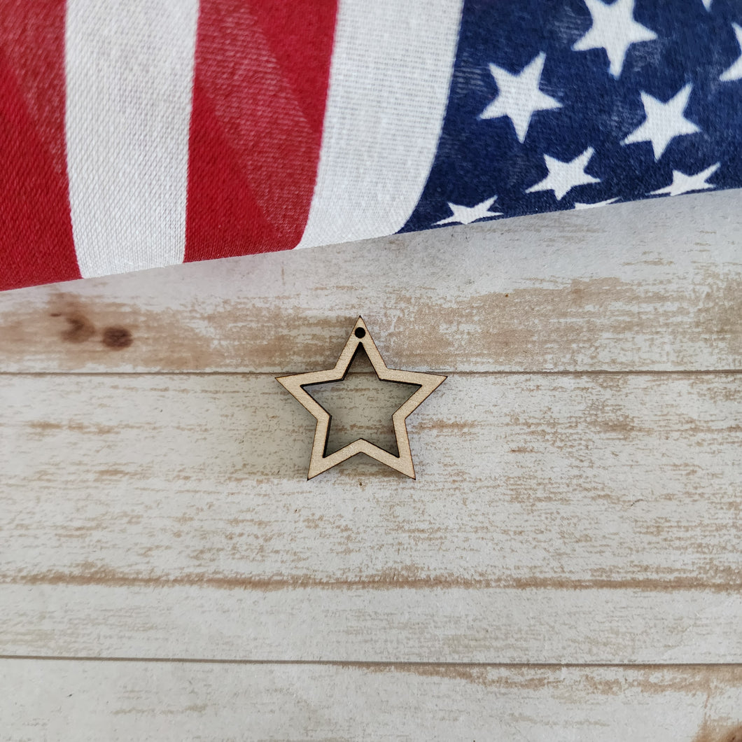 Patriotic Cutout Star Drop