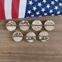 Load image into Gallery viewer, Patriotic Acrylic &amp; Wood Split Drops
