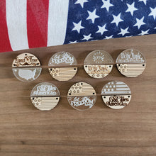 Load image into Gallery viewer, Patriotic Acrylic &amp; Wood Split Drops
