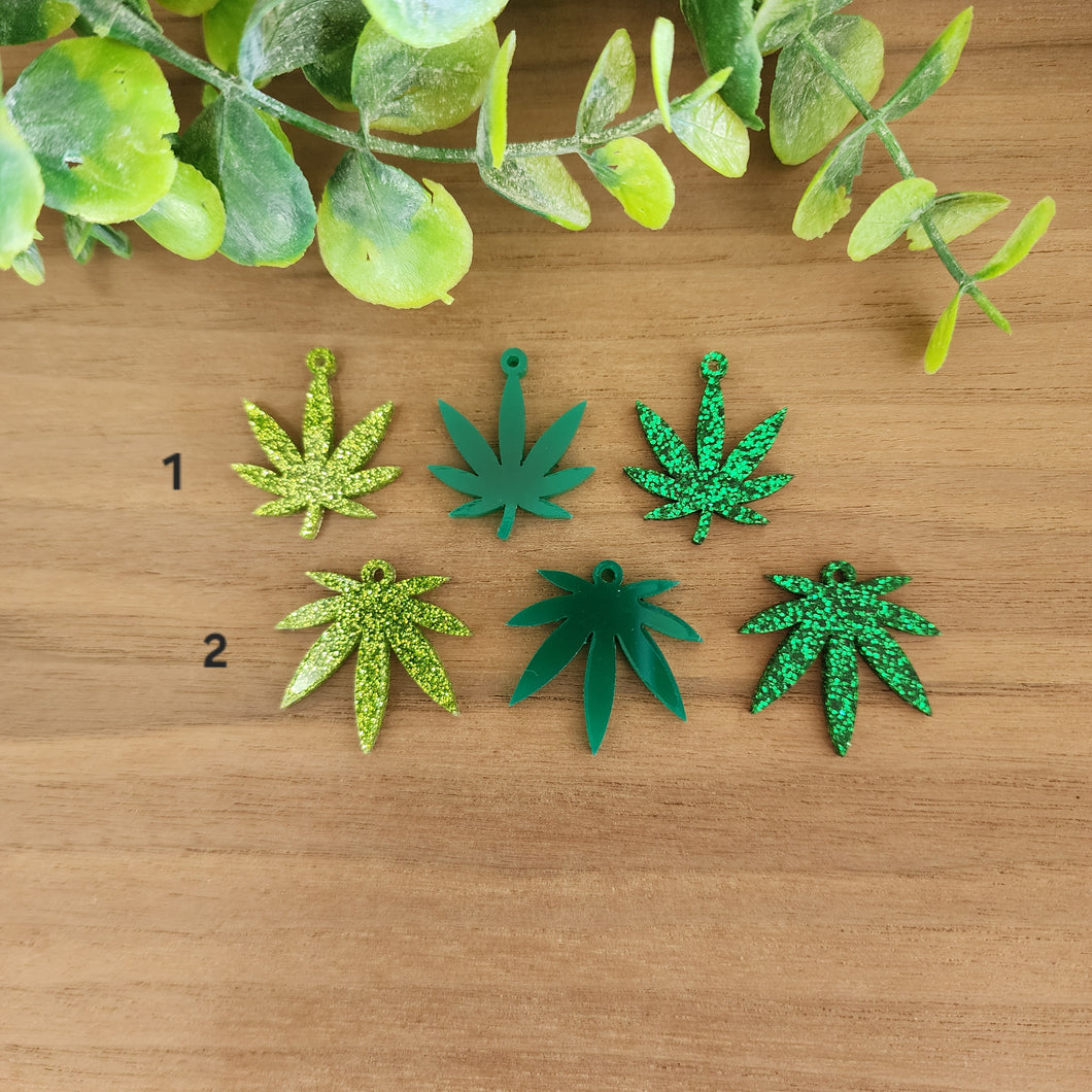 Marijuana Leaf Acrylic Drops